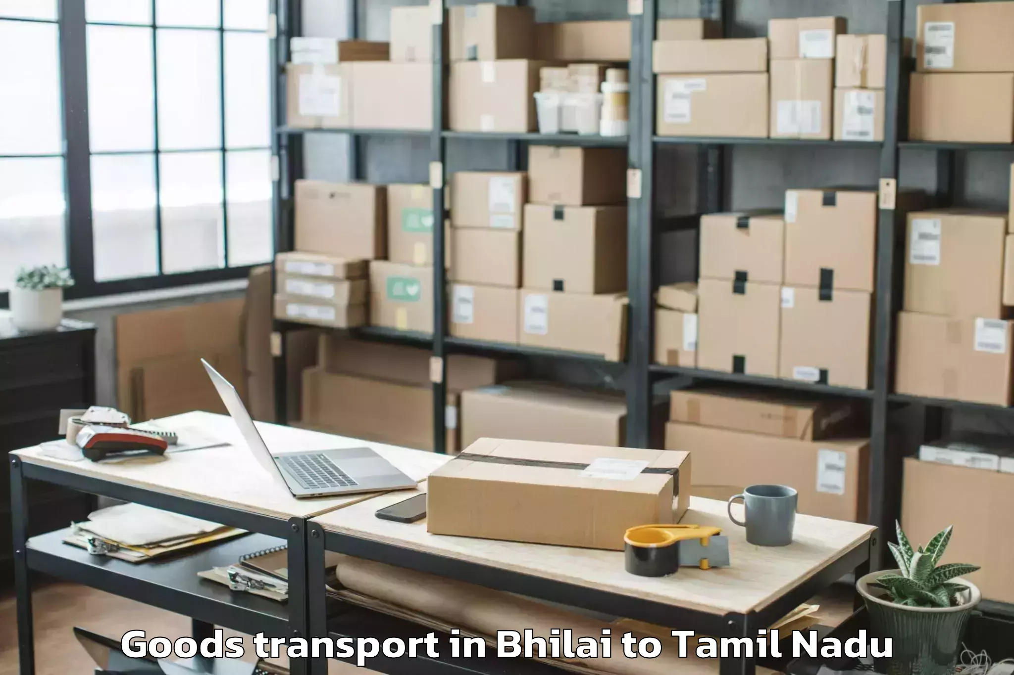 Discover Bhilai to Madhavaram Goods Transport